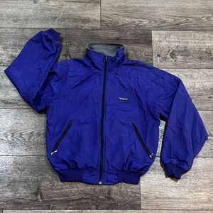 Vintage 90's Patagonia Purple/Indigo Fleece Lined Bomber Jacket - Men's Small